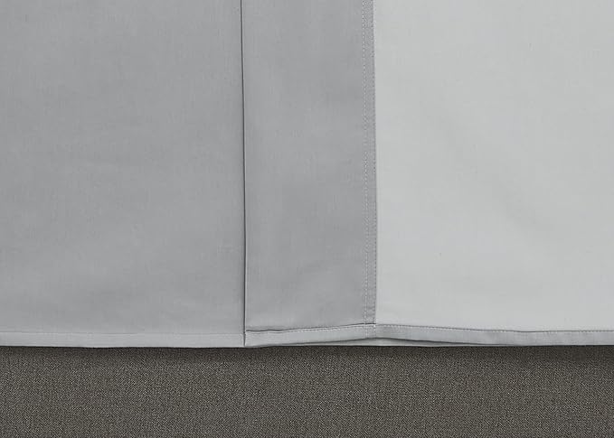Linen Closet Luxury Cotton 1200 Thread Count Hotel Luxury 4-Piece Sheet Set, Full, Light Gray