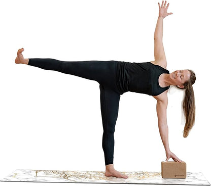 Shanti PU Yoga mat - Artist Designed, Premium eco friendly mats, Non Slip, Non Toxic, Great for Regular & Hot Yoga, Pilates and Work out (72 inch x 28 inch x 5mm Thick)k out (72 inch x 28 inch x 5mm Thick)