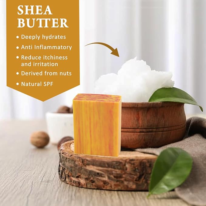 Peach Scented Natural Soap Bars (12 Bars), 3.5oz Moisturizing French Triple Milled Soap Bars Enriched with Shea Butter - Pure Plant Oil Bath & Body Bars