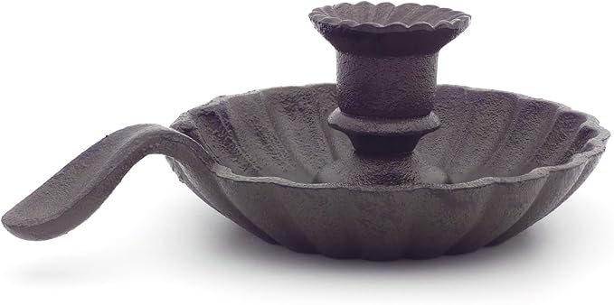 Candle Holders for Candlesticks - Cast Iron Candlestick Holder with Handle - Vintage Taper Candle Stick Holder for Home, Dining Room, Wedding Table Decorations