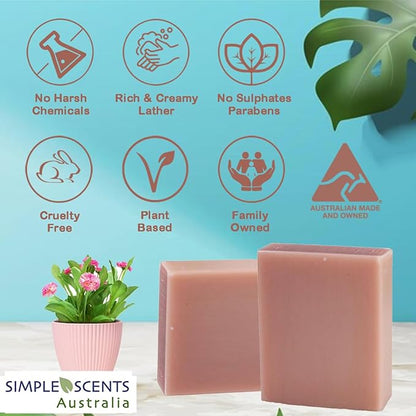 Sweet Pea & Jasmine Scented Natural Soap Bars (12 Bars), 3.5oz Moisturizing French Triple Milled Soap Bars Enriched with Shea Butter - Pure Plant Oil Bath & Body Bars