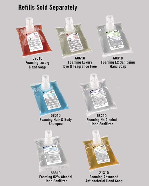 Kutol Health Guard 68610 Foaming Luxury Hand Soap D&FF, 1000 mL Refill Bag, Clear with No Fragrance (Pack of 4)