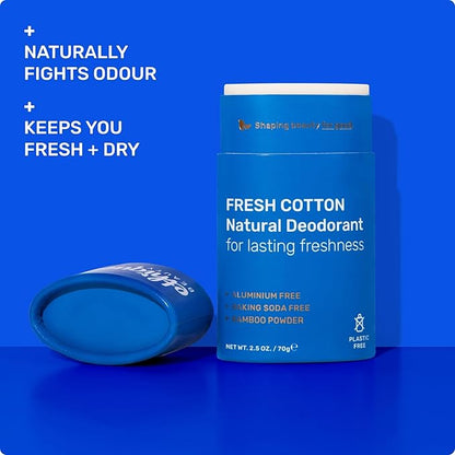 Ethique Beauty Sweet Rose Deodorant Stick for Men & Women - Aluminum-Free, Plastic-Free, Vegan, Cruelty-Free, Eco-Friendly, 2.5 oz