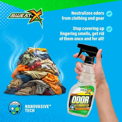Extreme Odor Spray - Multipurpose No-Wash Deodorizer - Ideal for Shoes and Gym Clothing - Victory Scent (16 fl oz) - 2 Pack