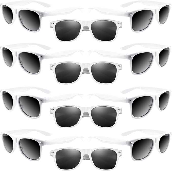 ASTARON 12 Pack Party Sunglasses Bulk Neon Party Favors for Beach Wedding Party Pool Party Supplies