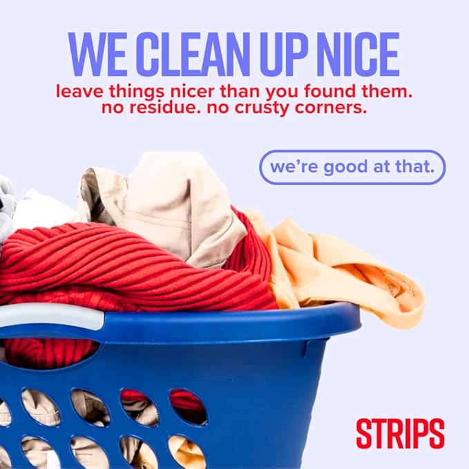STRIPS Laundry Detergent Sheets Fresh Linen Scented (30ct, 60 loads) Eco Liquidless Soap, Travel-Friendly, Dissolves in Hot & Cold, Hypoallergenic, Tackles Tough Stains & Odors