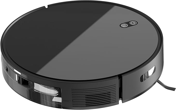 Robot Vacuum and Mop Combo, 2-in-1 Robotic Vacuum Cleaner for Hard Floors & Low-Pile Carpet, App & Remote Control, Slim Quiet Auto-Recharge Smart Mapping for Pet Hair