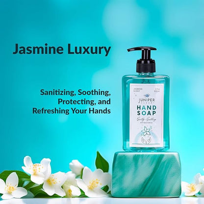 Antibacterial Hand Soap with Pump, Jasmine Scent, Liquid Hand Soap 17 Fl Oz (Pack of 1)