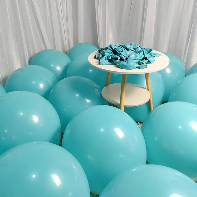 90 Packa Teal Balloons 18 inch Turquoise Latex Big Balloons for Party Decorations and Events ZWZLIULIAN