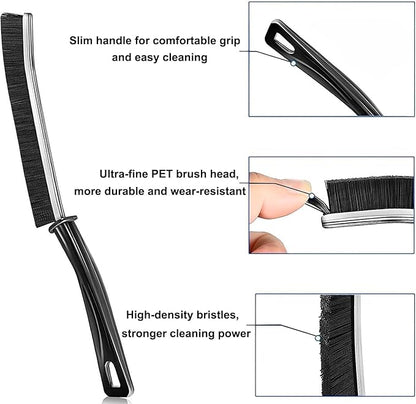 Gap Cleaning Brush Grout Cleaner Brush with Hard Handle Scrub Deep Tile Joints Stiff Angled Bristles for Showers, Bathtubs, Kitchens - Multi-Surface All-Around Household Cleaning Tool