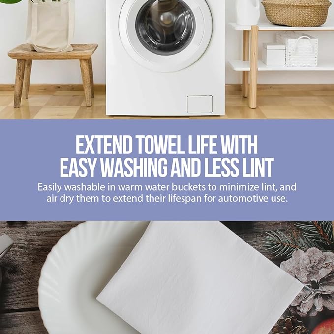 WHITEWRAP Flour Sack Towels| Tea Towel for Crafts| Kitchen Dish Cotton Blank Towel for Embroidery|Baking Bread Proofing Linen Cover| Thick Absorbent Quick Dry| 3 Pack 28"x28" Natural
