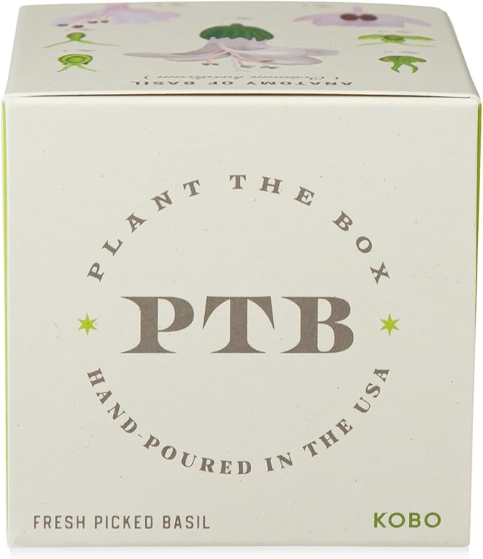 KOBO Fresh Picked Basil Plant The Box Candle (9 oz)