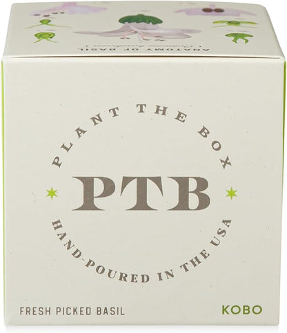 KOBO Fresh Picked Basil Plant The Box Candle (9 oz)