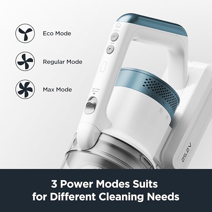Eureka RapidClean Pro NEC280TL Cordless Stick Vacuum Cleaner – Lightweight 5.3 lbs, 40-Min Runtime, LED Headlights, 3 Power Modes, Ideal for Pet Hair, Hard Floors & Carpets