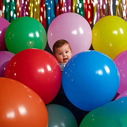 50 Pack Giant Balloons 36 Inch 17 Kinds Colors Latex Colorful Party Big Balloon Bulk for Various Party Events Decorations