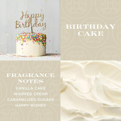 HomeWorx by SLATKIN + CO. Candle- Birthday Cake, 18 oz. Premium Scented Candle - 30-55 Hours Burn Time