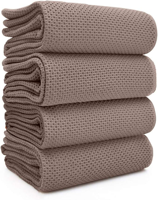 BALCONY & FALCON Waffle Weave Dish Towel Kitchen Towel Hand Dish Rags Great for Household Cooking Cleaning