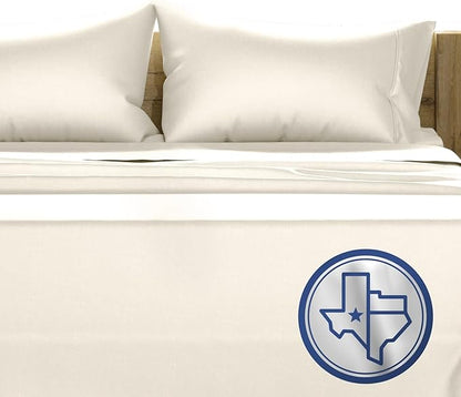 TEXAS LINEN CO. 100% Egyptian Cotton Queen Size Sheet Set - 1000 Thread Count 4 PC Cotton Sheets for Queen Bed, Soft, Cooling Extra Long Staple Luxury Hotel Sheets - Fits Upto 18” Deep Pocket - Sand