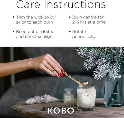 KOBO Dune Grass Scented Candle (11 oz) | Coastal Collection, 100% Pure Soy Wax Candles | Hand-Poured in USA | 80 Hour Burn | Scented Candles for Home