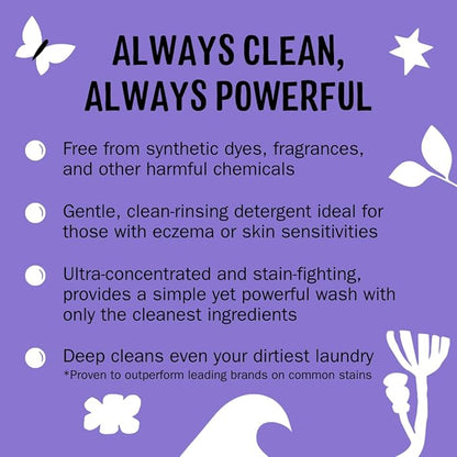 Molly's Suds Original Laundry Detergent Powder | Clean Laundry Detergent Powder for Sensitive Skin | Simple, Effective Ingredients, Stain Fighting | 120 Loads (Lavender)