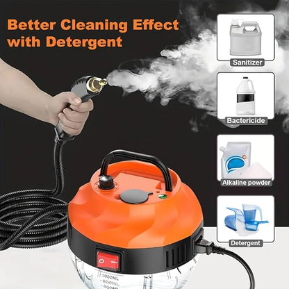 Steam Cleaner Handheld for Home, 3800W Portable High Temperature Steam Cleaner, 15s Heat Up, 1L Tank, High Heat Steamer for Car, Floors, Couches, Grout, Dirt, and Grease