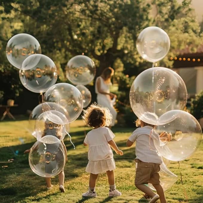 50 Pack Clear Balloons 24 Inch Clear Latex Balloon - Stunning and Versatile Decorations for Any Occasion