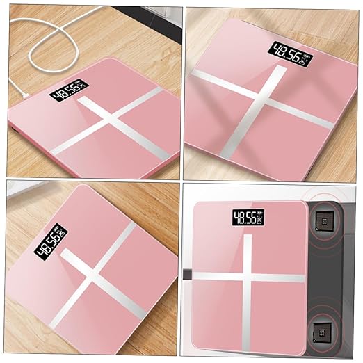 USB Rechargeable Professional Body Weight Scale Toughened Glass Precise Home Smart Weighing Scale for Accurate Daily Weight Management