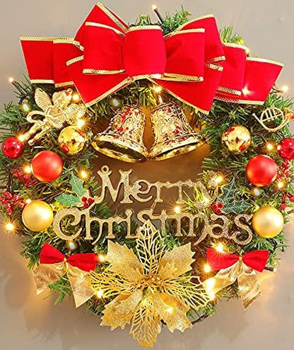Christmas Lights - Battery Operated String Lights 33ft 100LED Outdoor String Light with Timer & 8 Modes, LED String Lights for Indoor Outdoor Wreath Christmas Wedding Party Decor, Warm White, 2 Pack