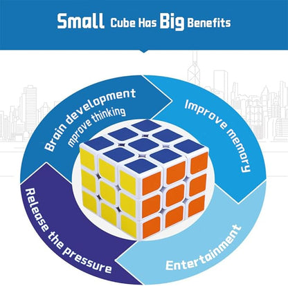 48 Pack Mini Cube Puzzle Party Favors for Kids, 1.18in 3x3 Magic Cube School Rewards & Classroom Prize for Students, Birthday Party Favors Easter Christmas Stocking Stuffers Gifts for Kids