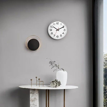NUOVO Wall Clock Number Quartz Large Decorative Wall Clock Quiet Wall Clocks Home Office Wall Decor