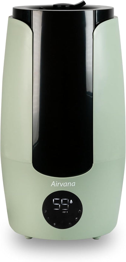 2.25 Gallon (8.5 Liter) Top Fill Digital Humidifier with LED Display Screen, Sleep Mode, and Coverage up to 757 Square Feet, AV200HUM Sage