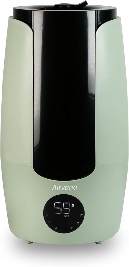2.25 Gallon (8.5 Liter) Top Fill Digital Humidifier with LED Display Screen, Sleep Mode, and Coverage up to 757 Square Feet, AV200HUM Sage