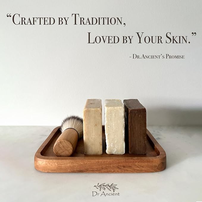 Dr.Ancient Tea Tree Soap Bar Organic Natural Vegan Traditional Handmade Antique - Antibacterial, Effective For Acne - Absolutely No Chemicals! Pure Natural Soap!
