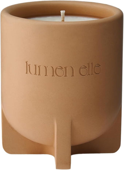Essence Collection Scented Candle | 7.8oz Stoneware Jar, Soy Wax Blend & Cotton Wick | Long-Lasting 35-Hour Burn | Perfect Fall & Winter Candle for Home (Mediterranean Fig)