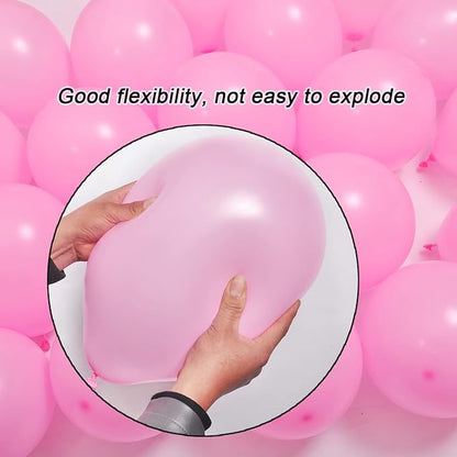 300 Pack Pink Balloons 12 inch Pink Latex Party Balloon Bulk for Various Party Events Decorations