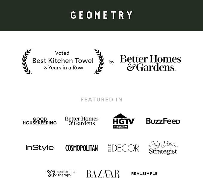 GEOMETRY Kitchen Tea Towels - Quick Dry Microfiber Dish Towels for Kitchen Sleepy Fields, 18" x 30" 1 Pack