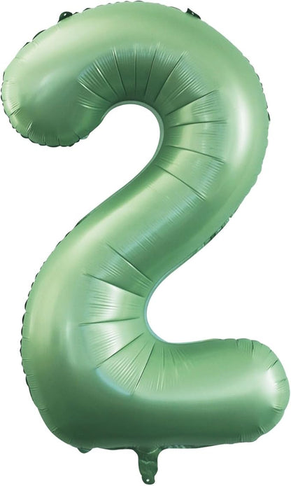 GOER 42 Inch 2026 Foil Number Balloons for 2026 New Year Eve Festival Party Supplies Graduation Decorations (Olive Green)