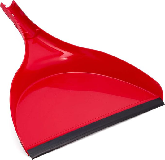 Da Vinci Curved Angle Broom & Dustpan Combo Pack (2) - Heavy Duty Broom for Indoor/Outdoor Sweeping, Steel Telescopic Handle, Durable PVC Bristles, Ideal for Pet Hair, Dust, Kitchen & Rough Surfaces