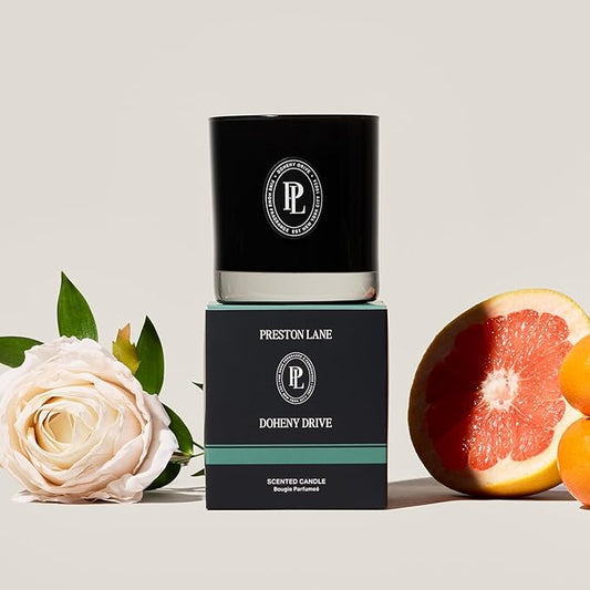 The Scented Candle, Luxury Candle with Vegan Soy Wax Blend, Doheny Drive, 7.5 Oz