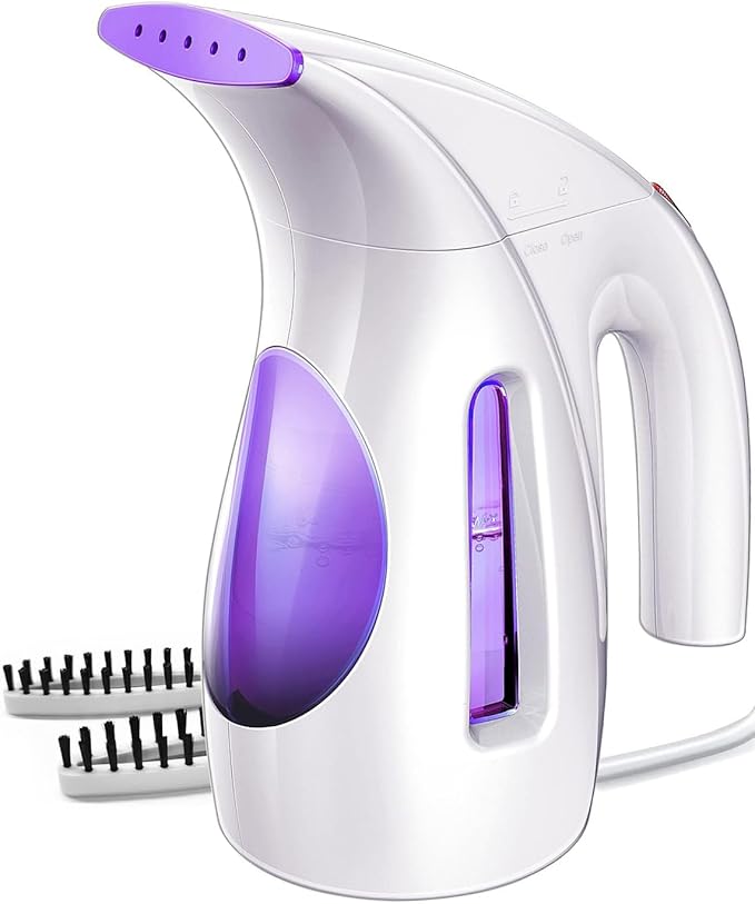 HiLIFE Steamer for Clothes, Portable Handheld Design, 240ml Big Capacity, 700W, Strong Penetrating Steam, Removes Wrinkle, for Home, Office and Travel(ONLY FOR 120V)