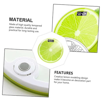 Mikinona Digital Body Weight Scale Capacity Tempered Glass Fitness Management Tool Compact Home Bathroom Scale for Accurate Health Monitoring