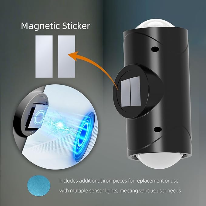 Motion Sensor Night Light,Motion Sensor Light Indoor,USB Type-C Charging,Magnetic Mount,Colorful neon Colors Change,Wall lamp,Battery Operated Wall Sconce for Bedroom,Bathroom
