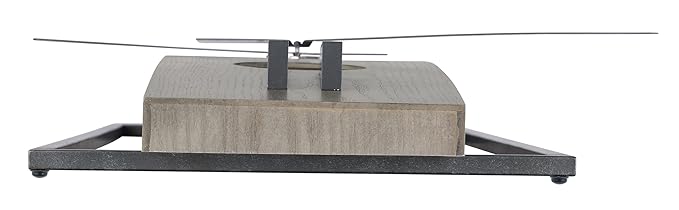 Howard Miller Harwood III Wall Clock, Gray Finish Analog Display Battery-Powered Quartz Movement, Black Pendulum Bob Battery Powered Wall Mount Best for Home Decor, Office & Dinning Room