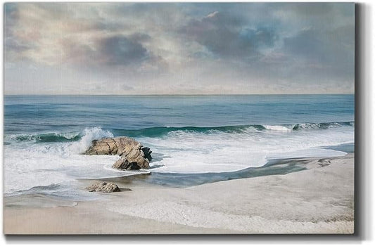 Wexford Home Decor Landscape Canvas Wall Art Abstract Floral Painting Modern Pictures Artwork Decoration for Living Room Kitchen Bathroom Office, Ready to Hang, 32x48