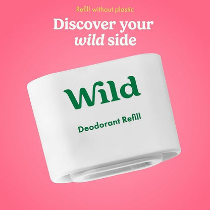 Wild - Cherry Blossom Refill Trio Pack - Refillable Deodorant - Vegan - Aluminium Free - Long Lasting Protection - 3 Pack of 40g Refills