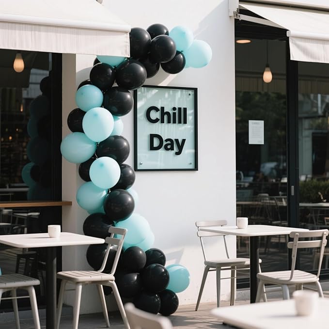 Black Balloons 100 Pack,12 Inch Matte Black Latex Helium-Ready Garland for Birthdays Weddings Baby Showers Graduations Elegant Arch Decorations