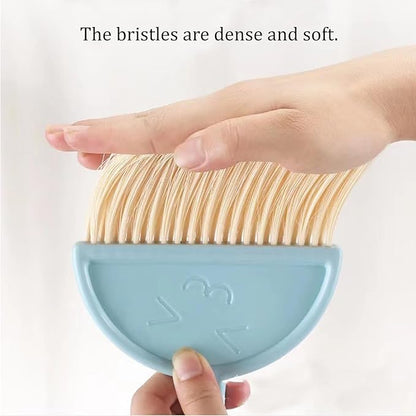 Desktop Broom and Dustpan Set with Soft Bristles, Mini Cleaning Brush for Table
