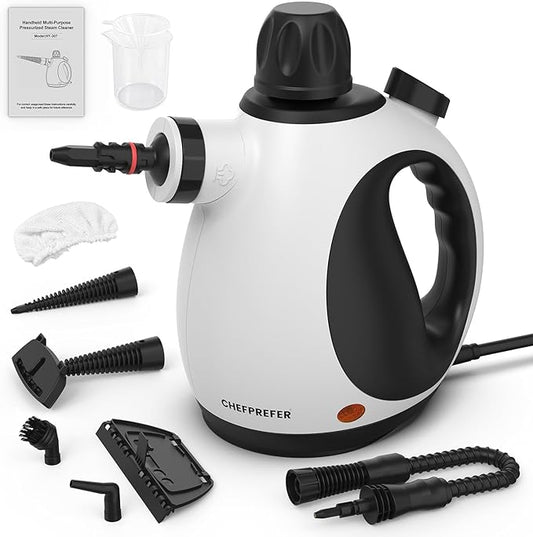 Handheld Steam Cleaner - High Pressure Steam Cleaner for Home, Multi-functional Cleaning Tools for Kitchen, Bathroom, Couch, Car. Portable Steamer Makes Housework Easier.