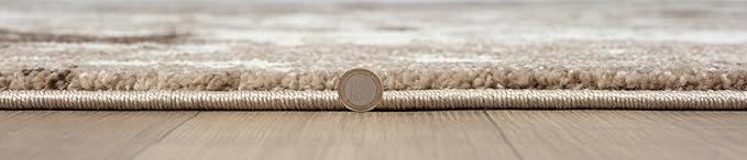 Keen Home Design Area Rugs - 2x14 Non-Shedding, Abstract Rugs for Kitchen, Living Room, Bedroom, Dining Room, Entryway - Size: 2'8" x 14', Multi