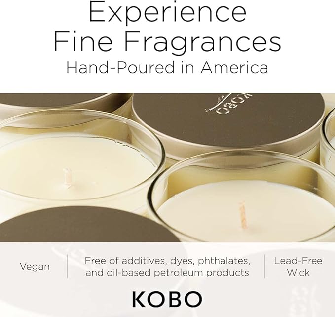 KOBO Golden Hour Scented Candle (15 oz) | 100% Pure Soy Wax Candles | Jar Candle Hand-Poured in USA | All Natural, Long Lasting 100 Hour Burning Candles | Scented Candles for Home